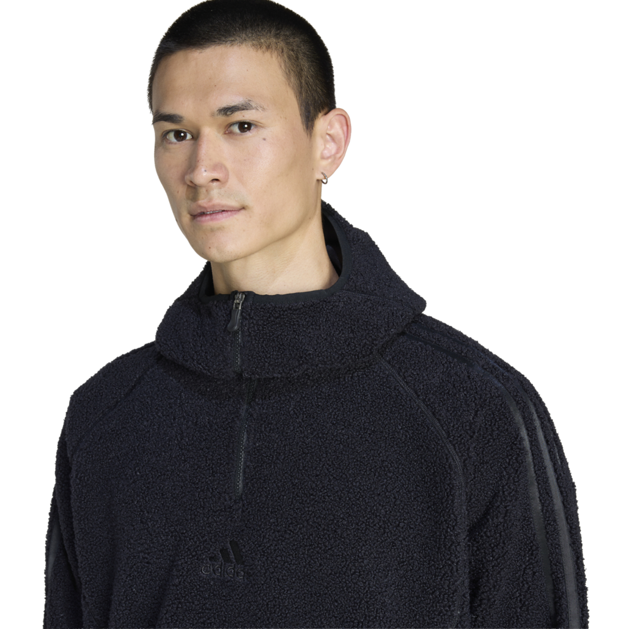 adidas Borg Fleece Quarter-Zip Hoodie