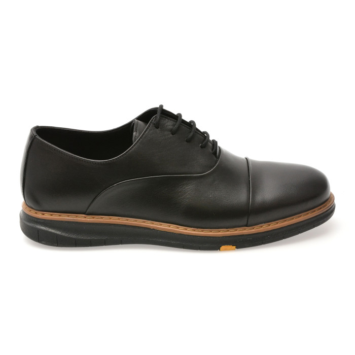 Pantofi eleganti OTTER negri, 1097, din piele naturala