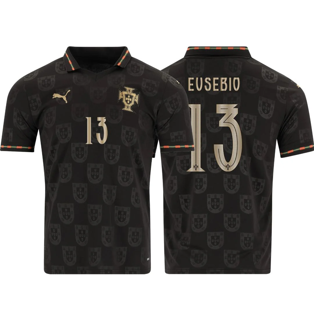 Portugal Fan Jersey Black Panther 2025/26 #13 Eusebio