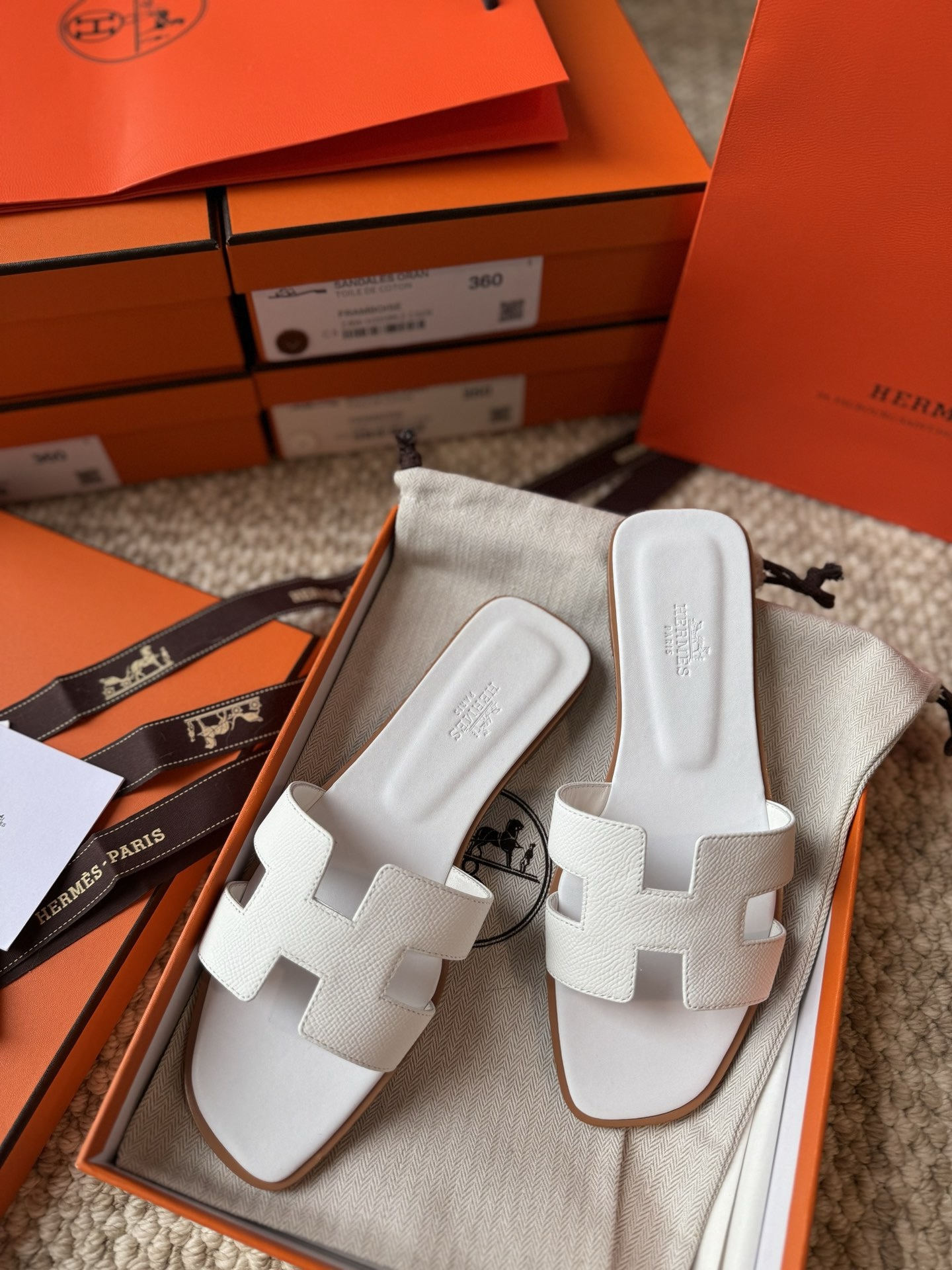 Hermes Oran Slippers Size 36-41