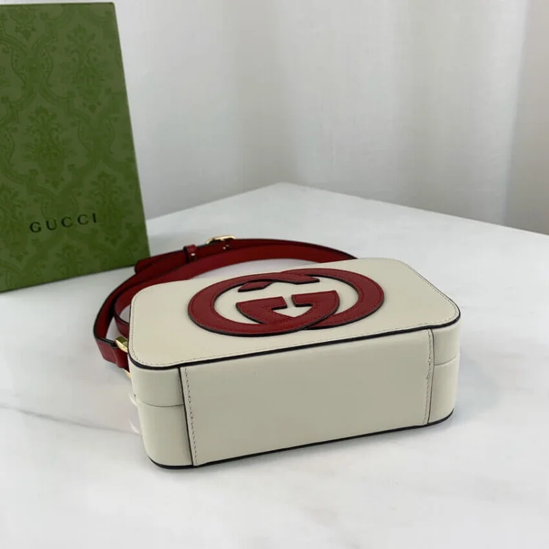 Gucci Interlocking G Mini Bag In White Leather 658230