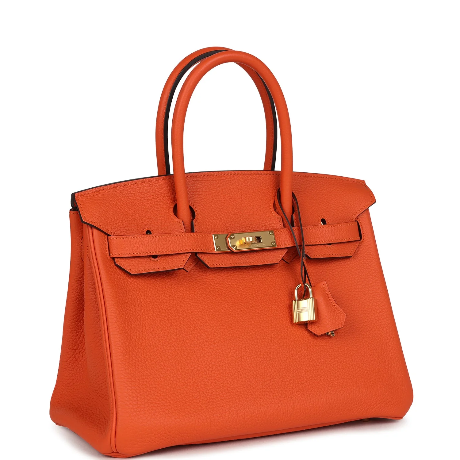 Hermes Birkin 30 Feu Togo Gold Hardware