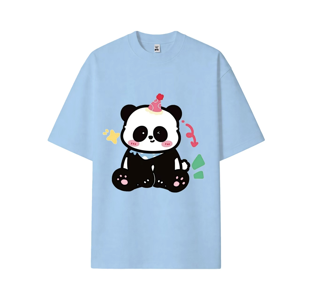 A short-sleeved shirt with a panda print is a must-have item in your summer wardrobe.