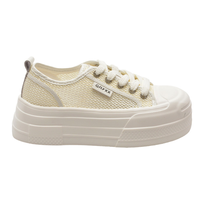 Pantofi sport GRYXX albi, C11928, din material textil