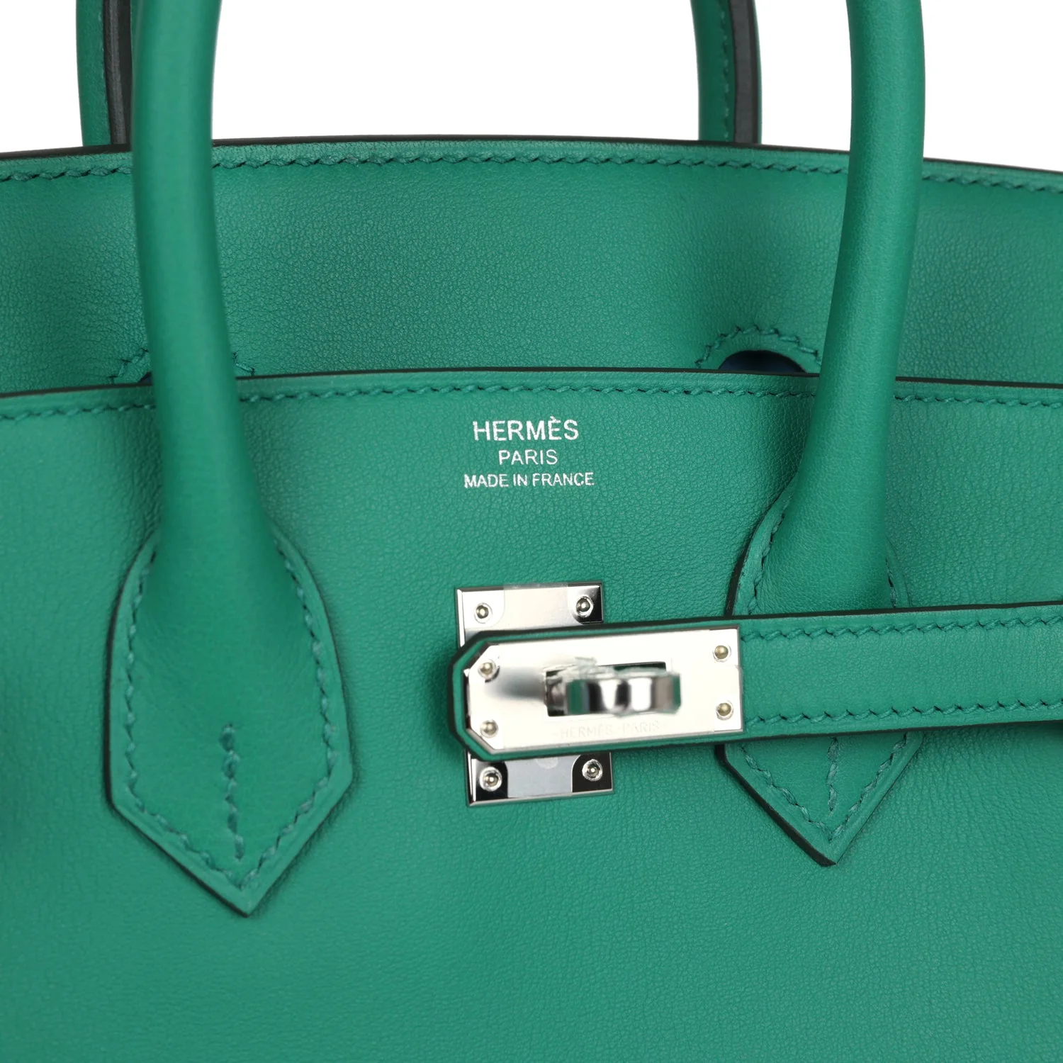 Hermes Birkin 25 Vert Vertigo Verso Swift Palladium Hardware