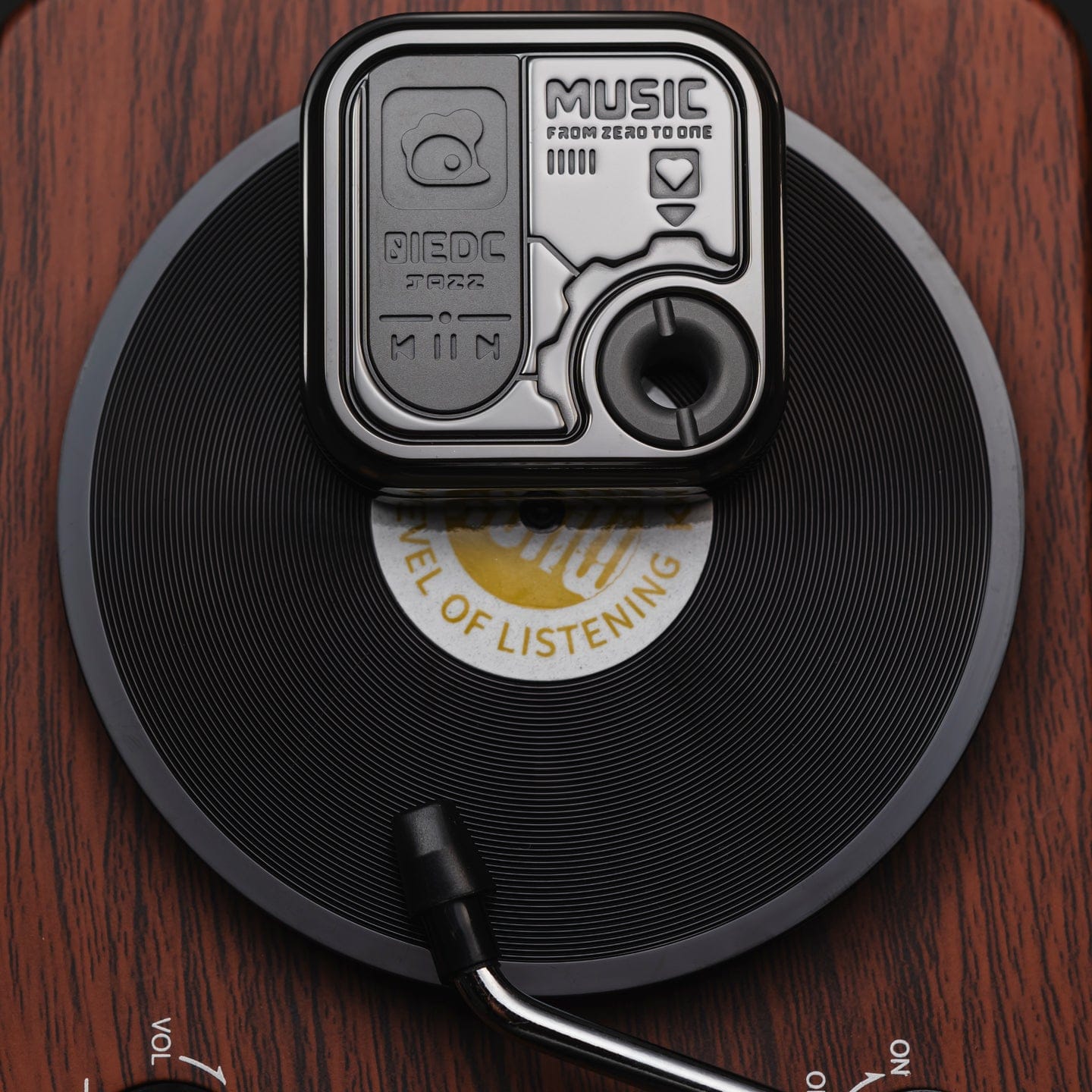 01 EDC CD Player Cube Fidget Slider