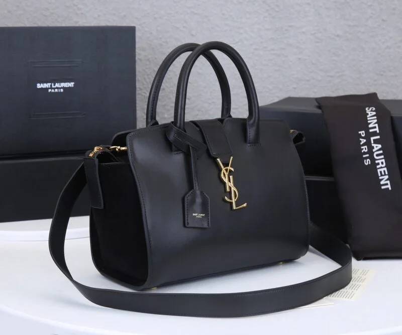 Ysl Monogram Cabas Downtown Leather Bag