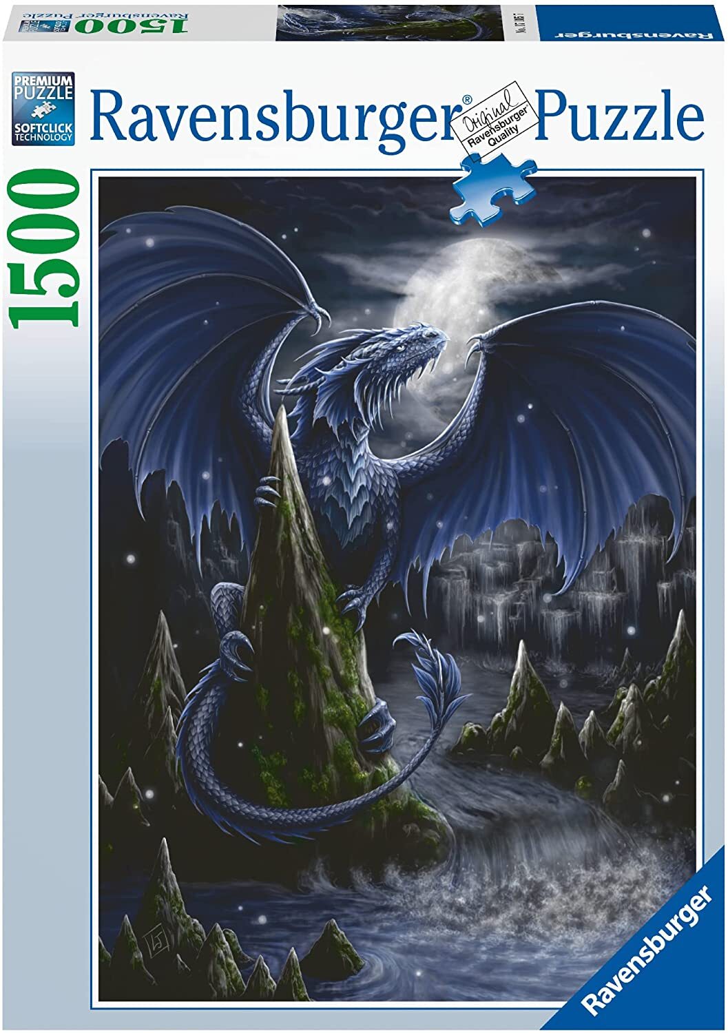 The Dark Blue Dragon 1500 Piece Puzzle