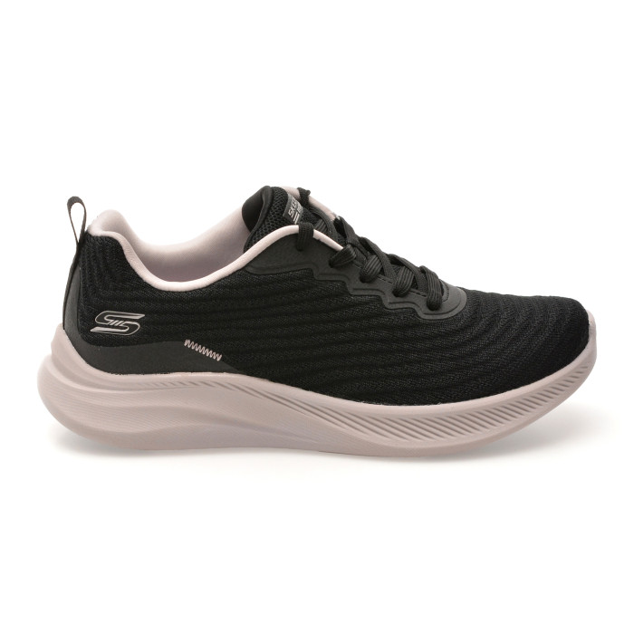 Pantofi sport SKECHERS negri, BOBS MODA FLEX, din material textil