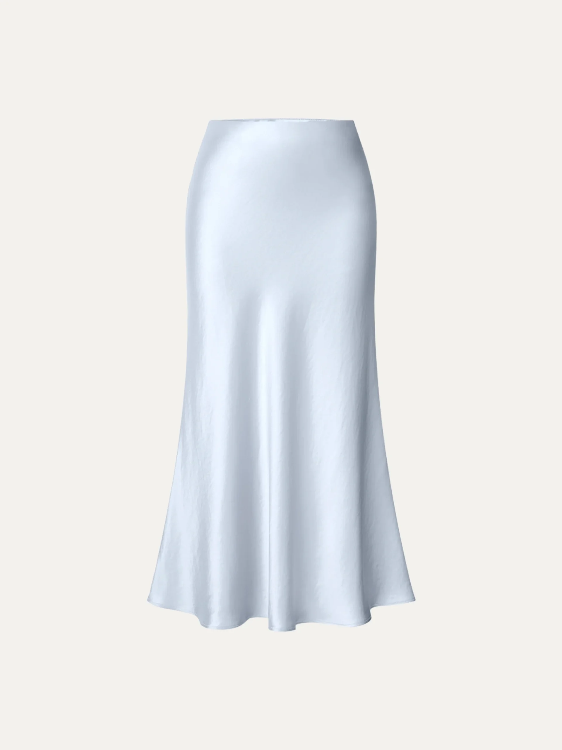 Silk-Like Bias-Cut Slip Skirt