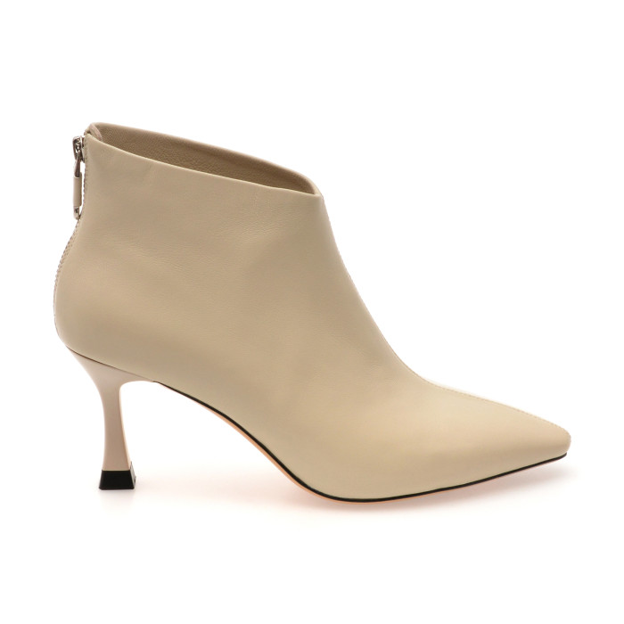 Botine elegante EPICA bej, 62269, din piele naturala