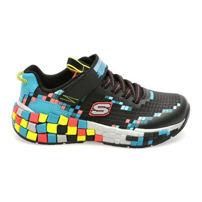 Pantofi sport SKECHERS negri, MEGA-CRAFT 3.0, din material textil