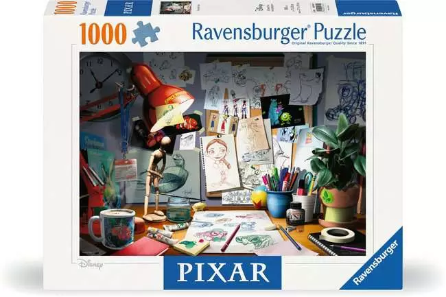 Jigsaw Puzzle Disney Pixar: The Artist's Desk - 1000 Pieces Puzzle