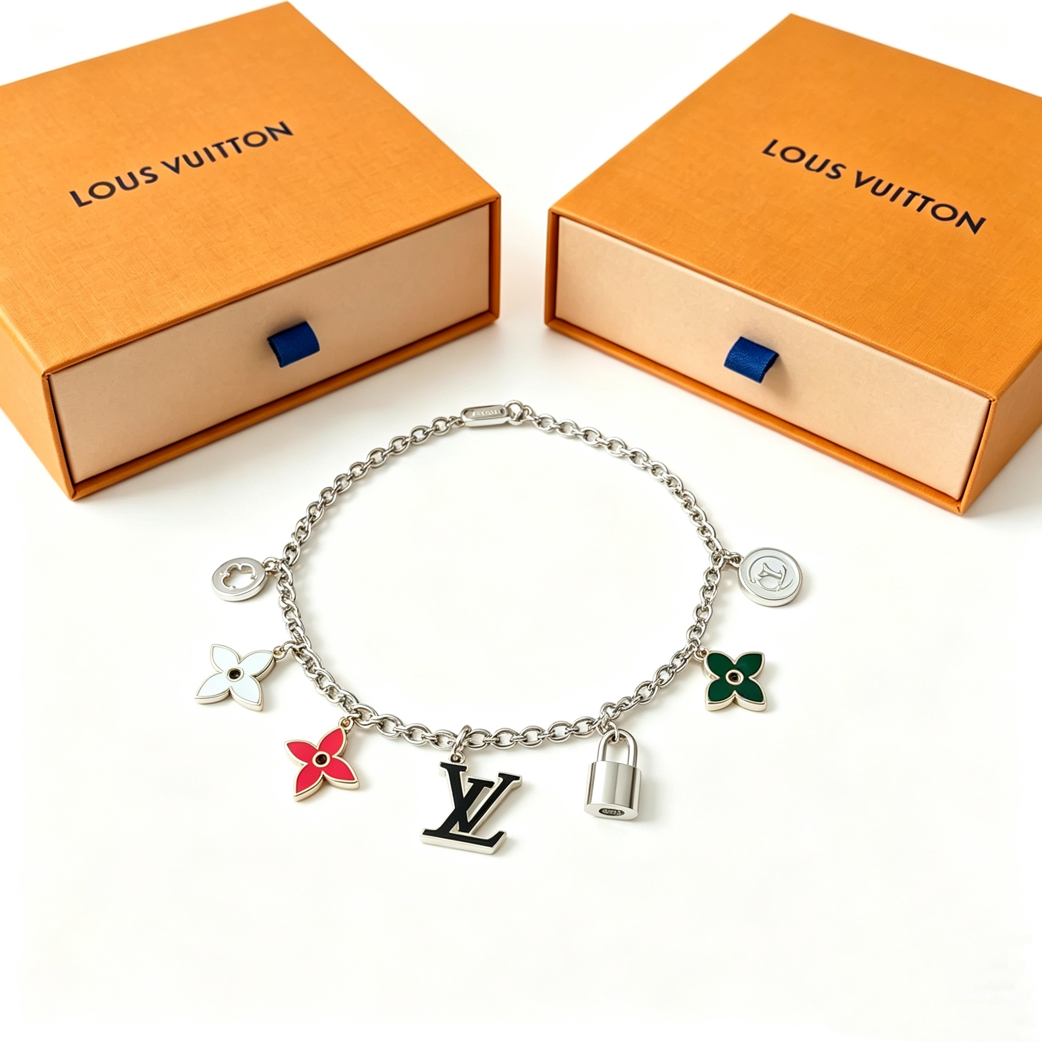 L — Metal Bracelet with Multiple Pendants