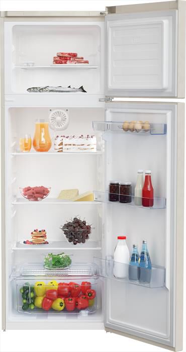 BEKO - Frigorifero 2 porte RDSA310M40BN Classe E 306 lt-Sabbia marmorizzato