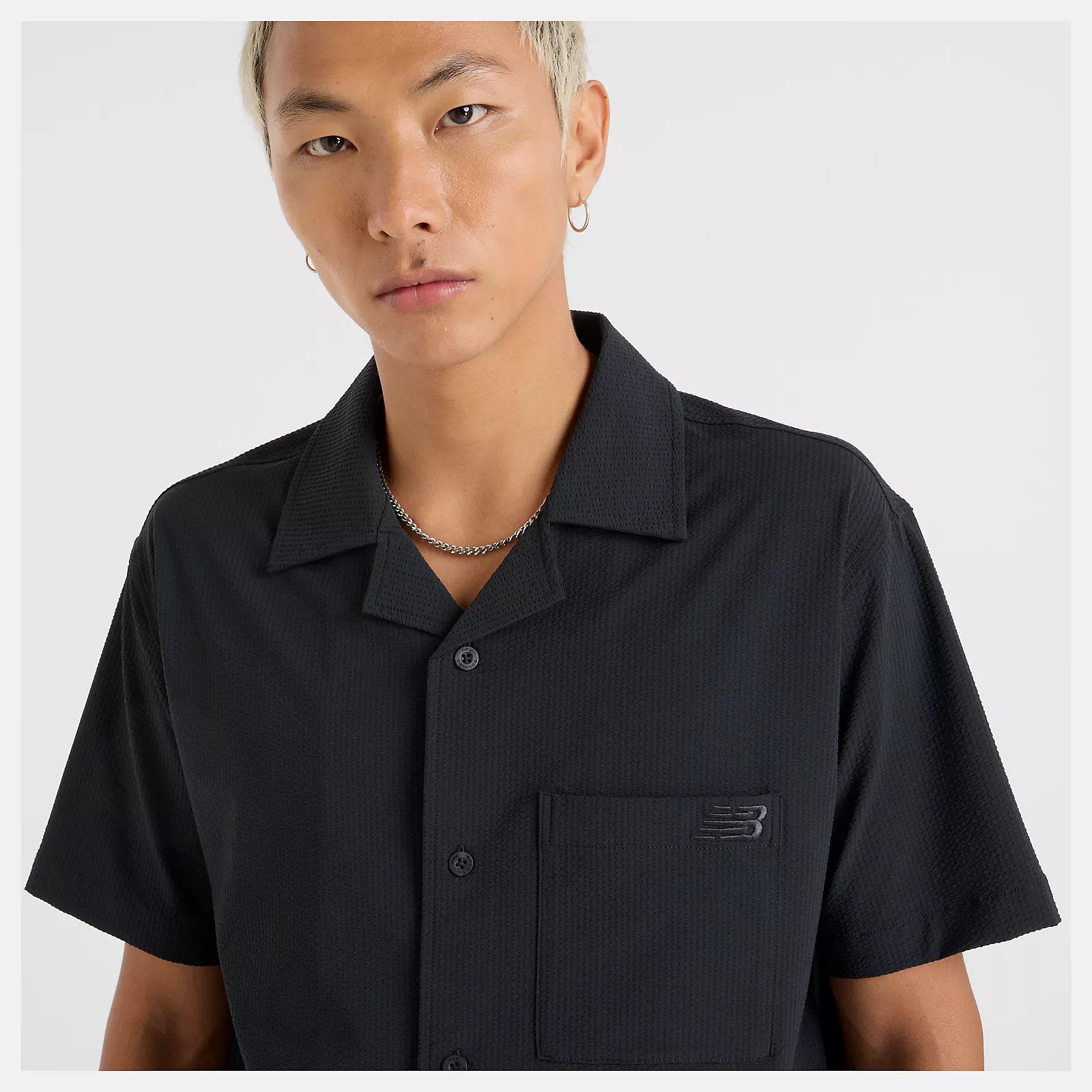 Seersucker Button Up Short Sleeve