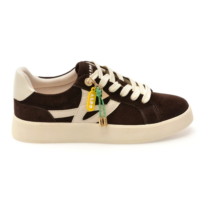 Pantofi sport ALDO maro, MTL72 SNEAKER, din piele intoarsa