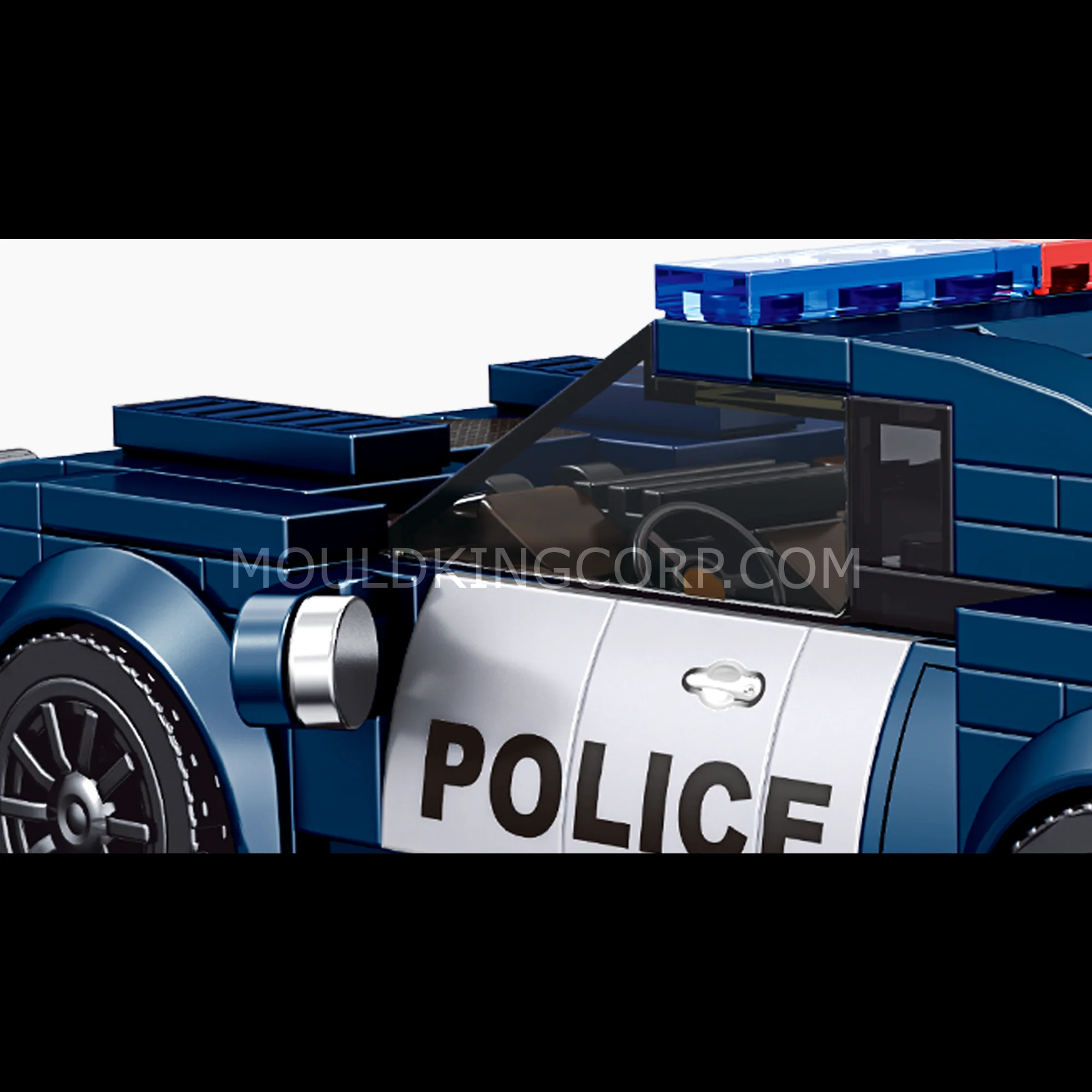 Mould King 27002 The Barricade Police Mini Sports Car Building Set | 356 PCS