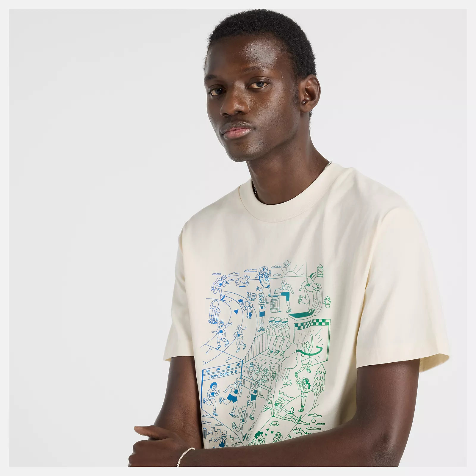 Athletics Run Mural T-Shirt