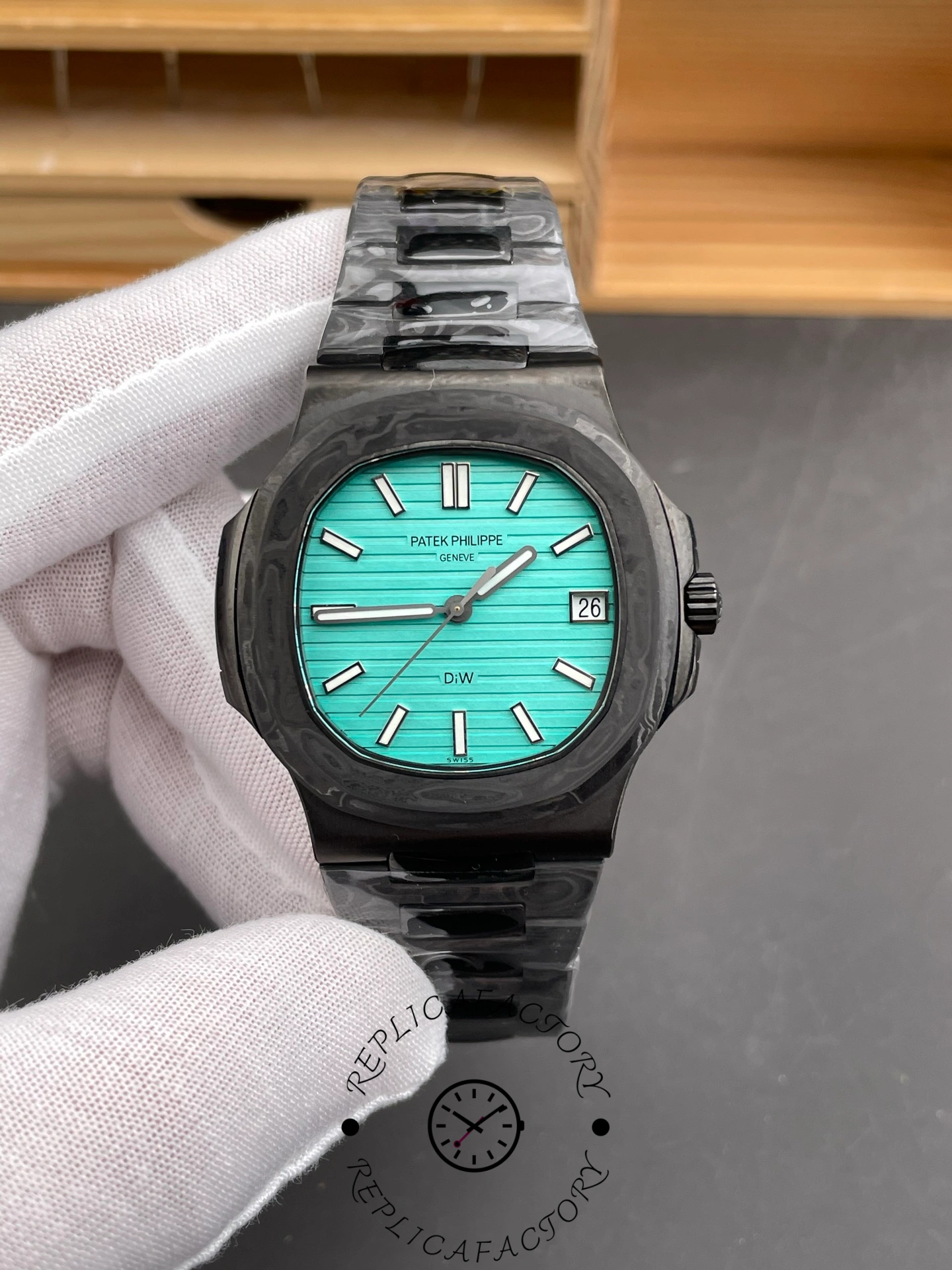 Patek Philippe Nautilus 5711 AET Green Dial Black Ceramic 40mm Men's Watch