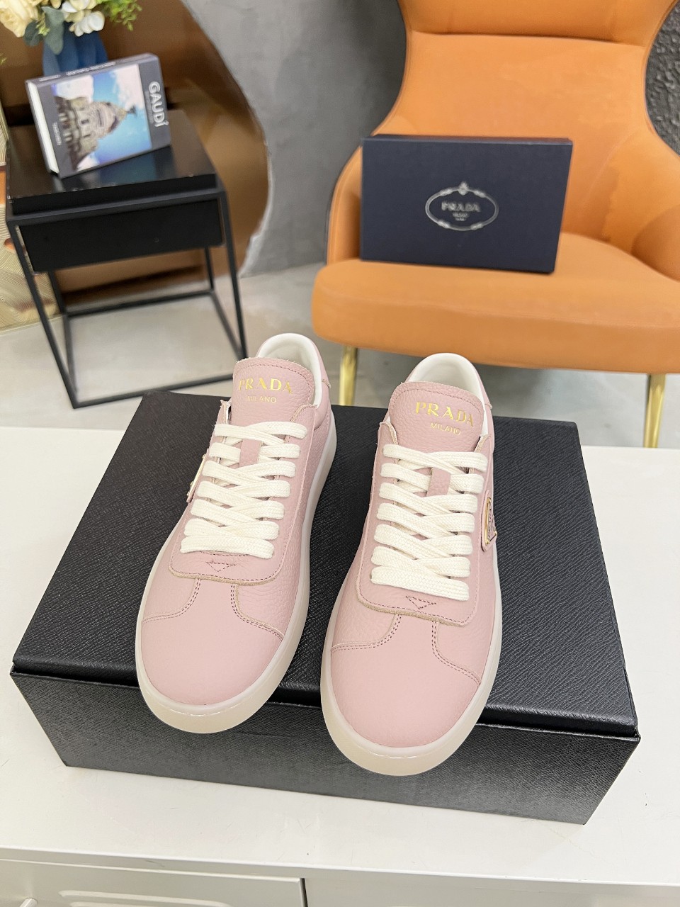 Prada Lane Deer Leather Sneakers Size 36-45