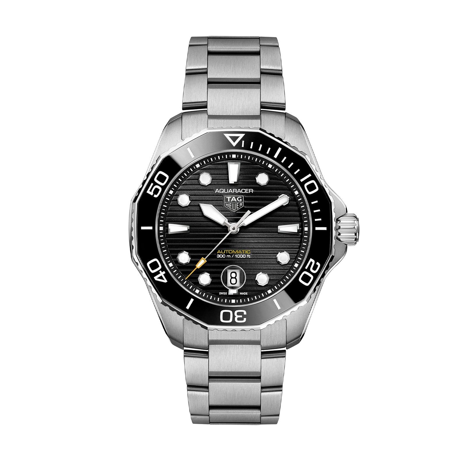 【Super Clone】【Top replica】TAG Heuer Aquaracer Calibre 5 Automatic Mens Black Steel Watch