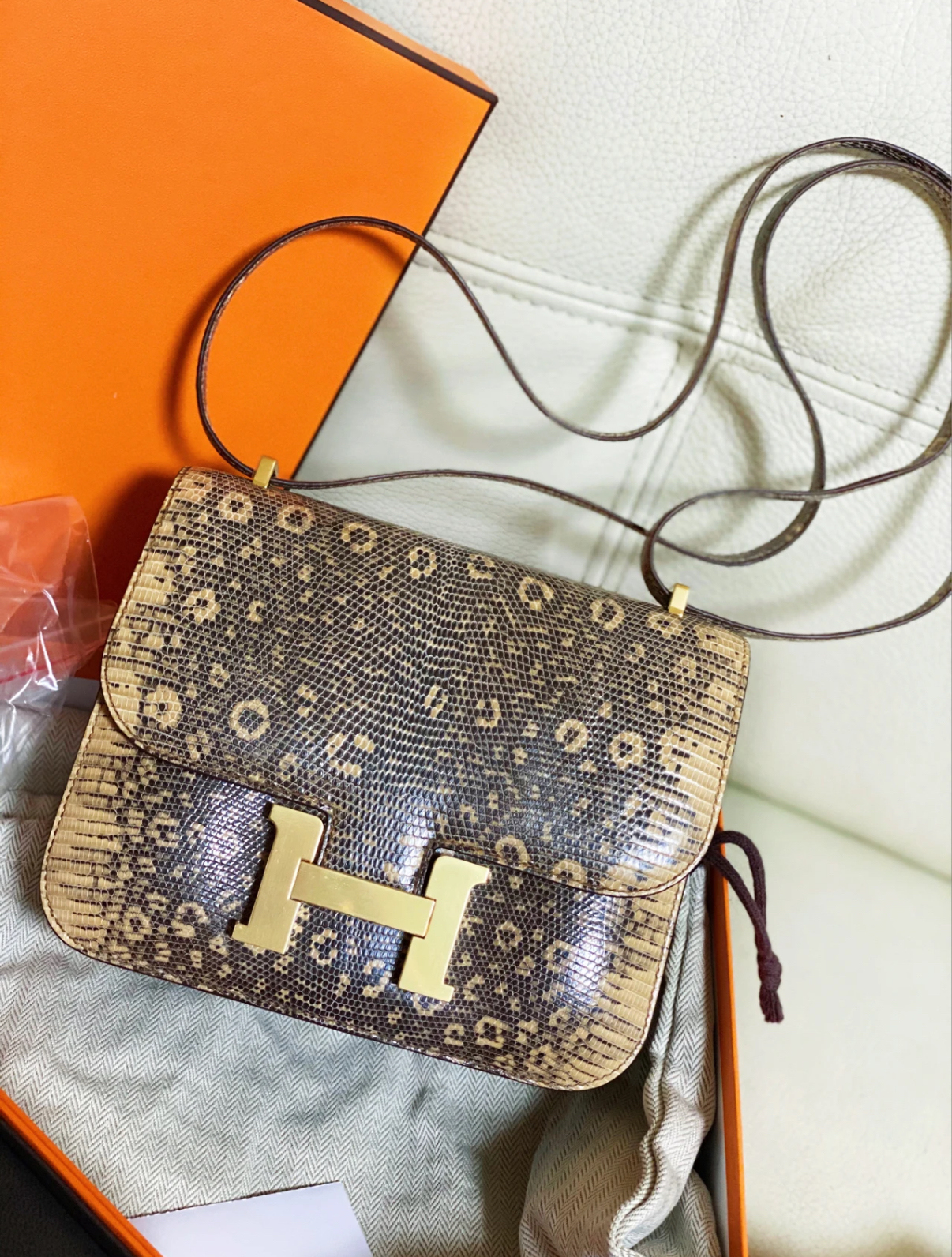 Hermès Constance 24 Lizard Leather Custom