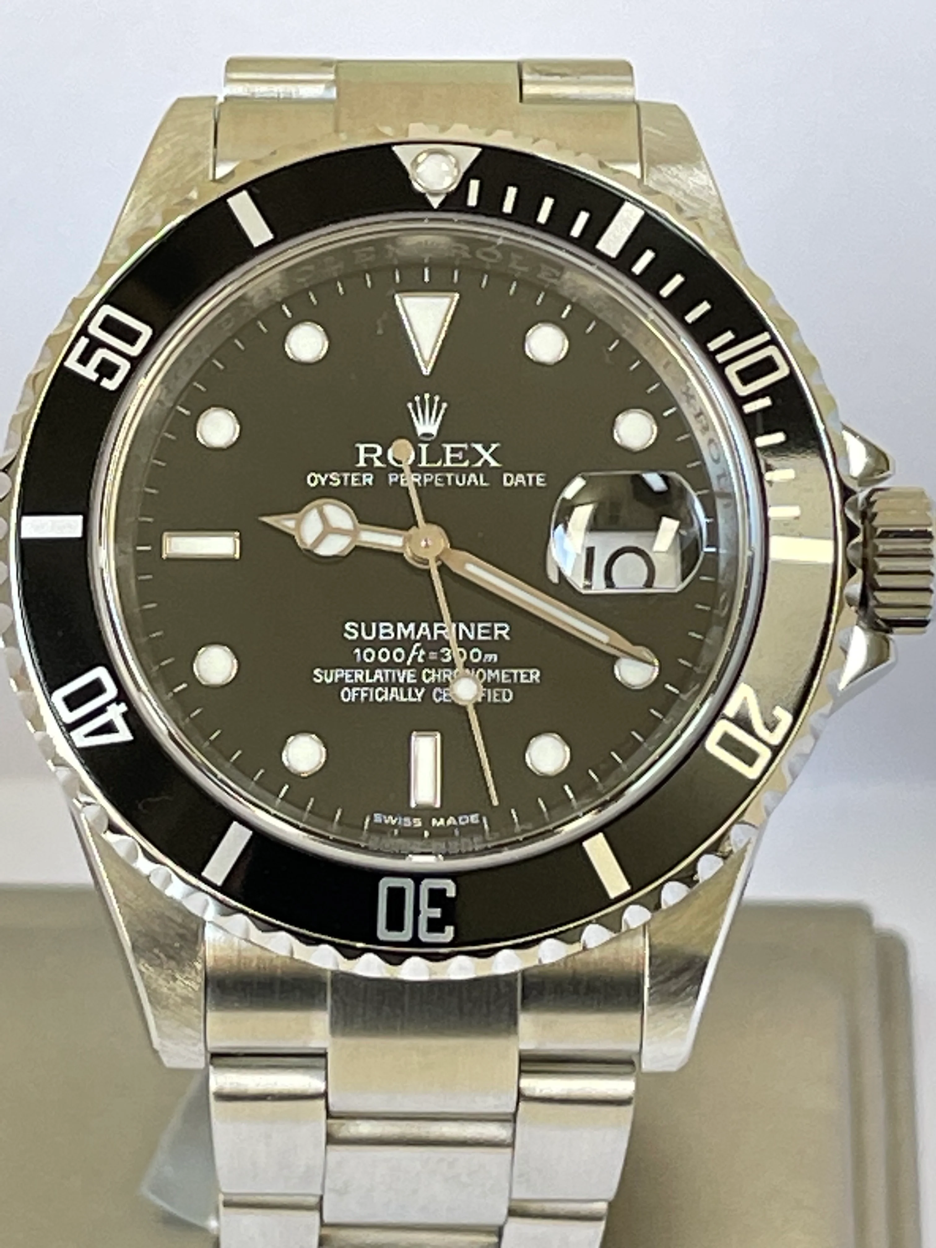 Rolex,Submariner Steel Submariner Date - V Serial - Pre Ceramic Bezel - Black Dial - 16610