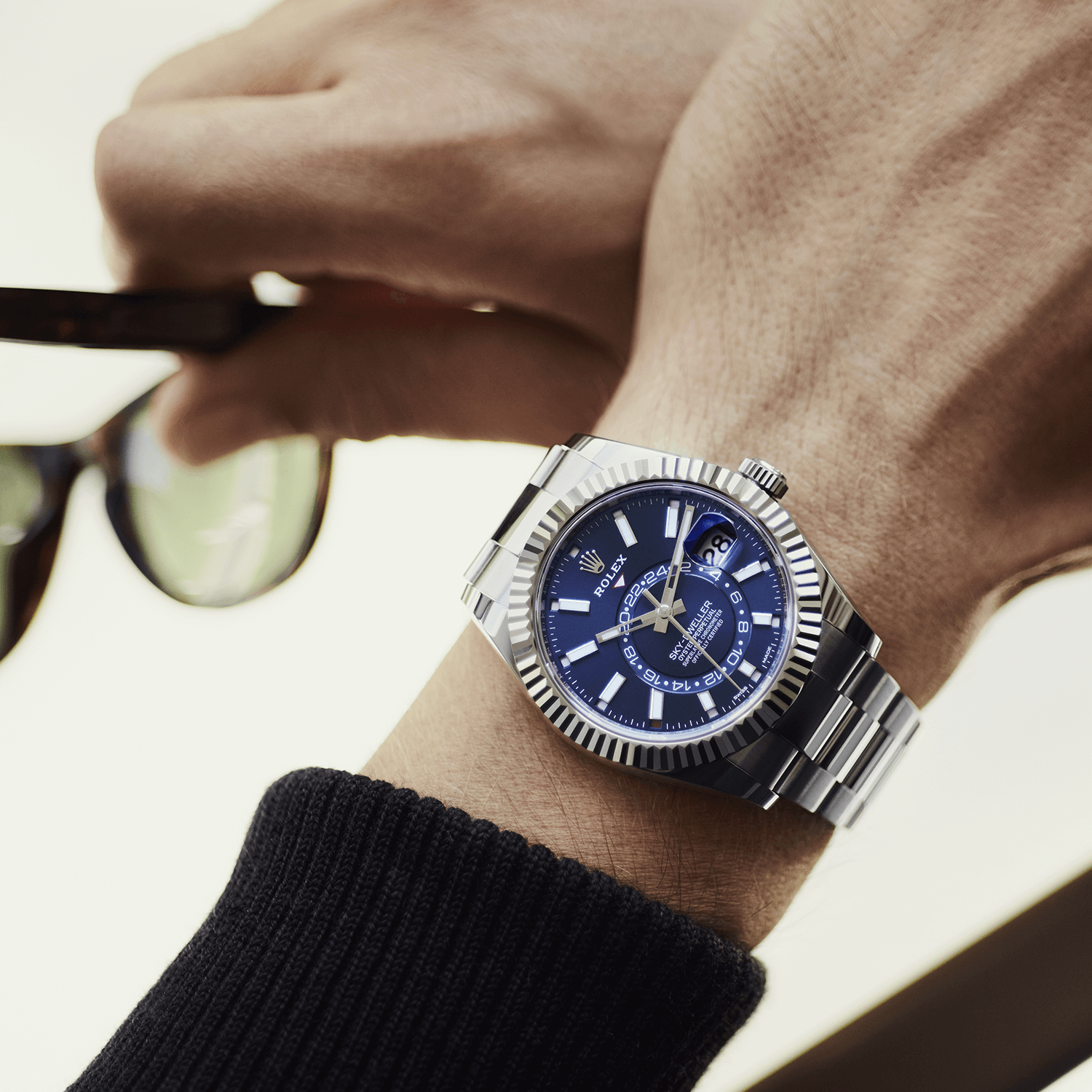 Rolex Sky-Dweller Blue Dial Stainless Steel 326934-0003 Oyster Replica