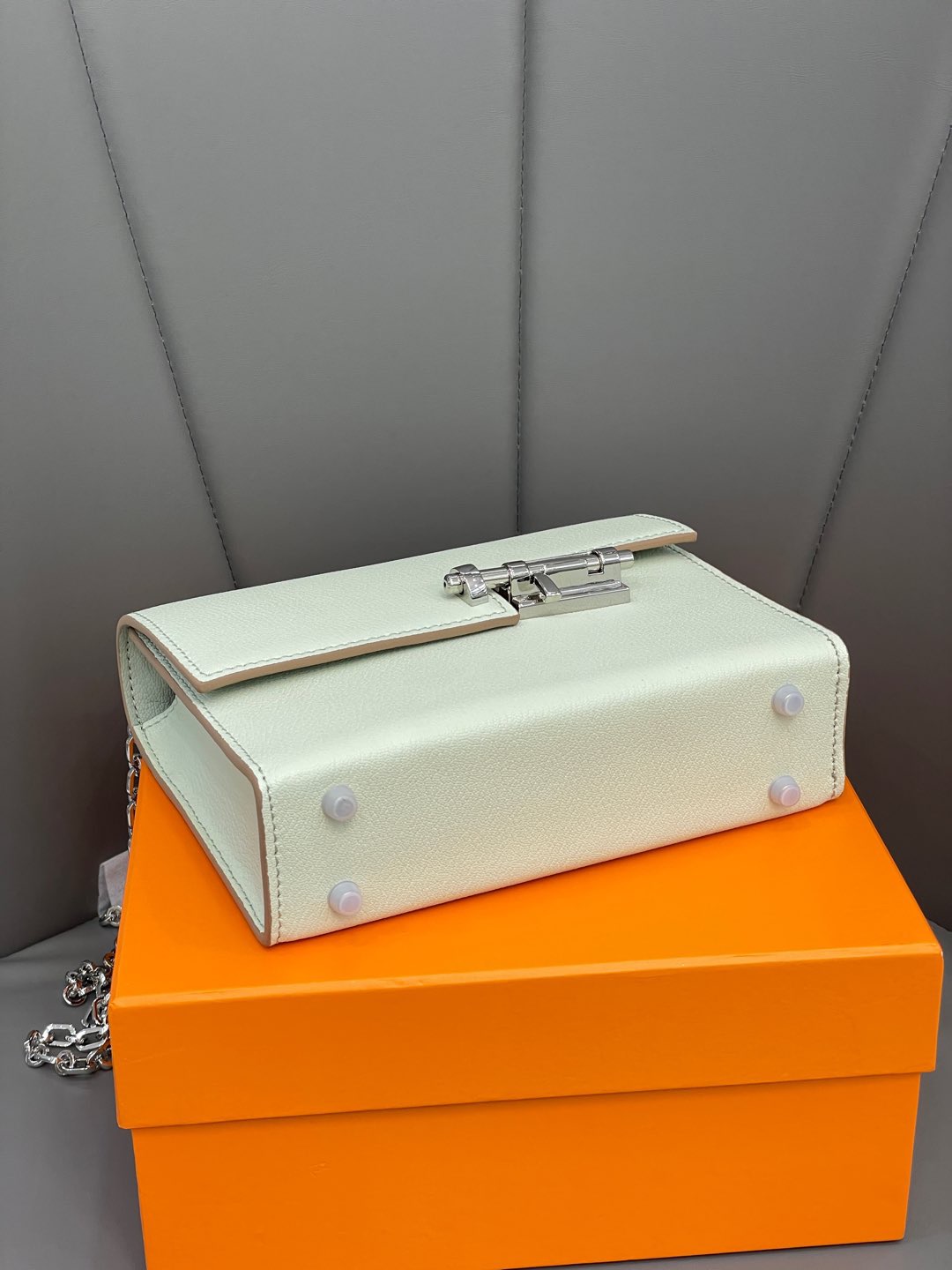 Hermes Verrou 18 Palladium Hardware