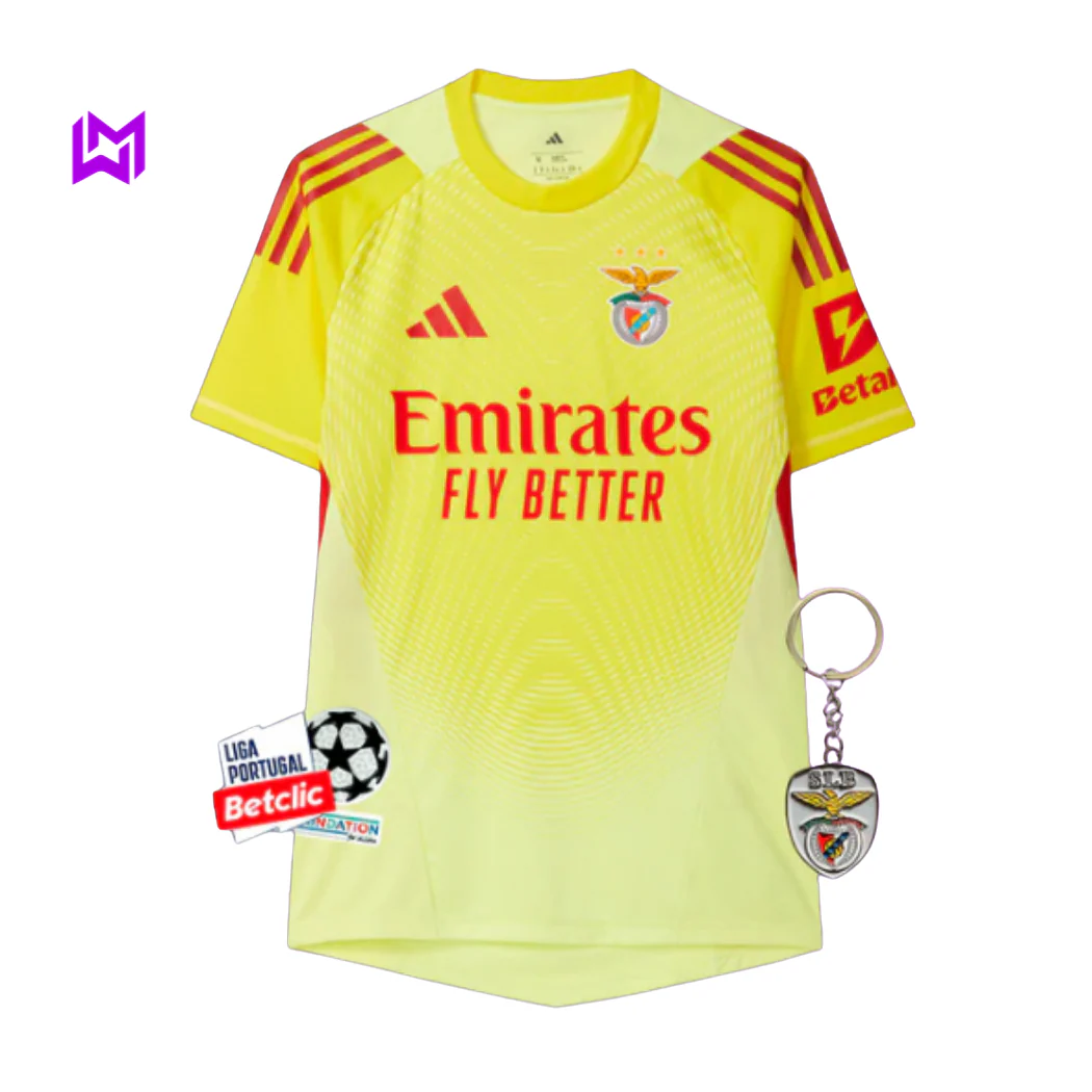 Camisola Benfica Guarda-Redes Amarela 2025/26 - ��LTIMAS UNIDADES! ????