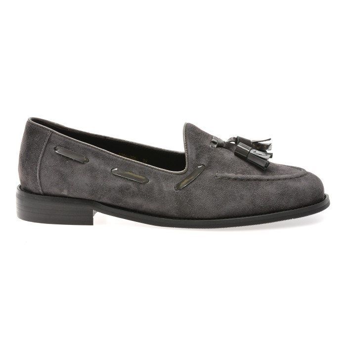 Mocasini EPICA gri, 5306, din piele intoarsa