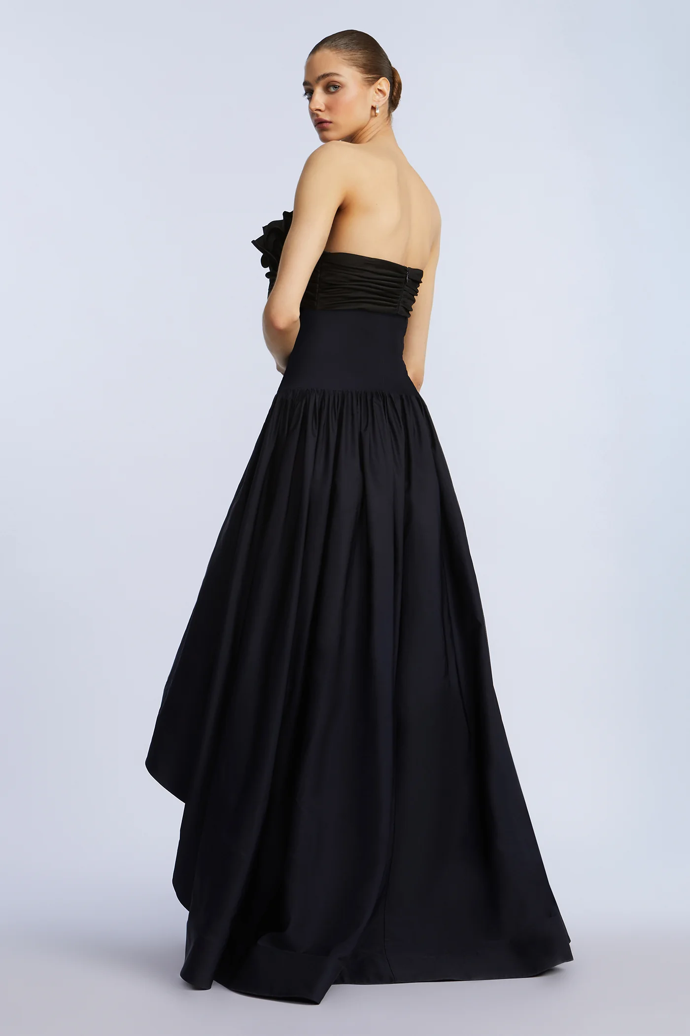 High Low Gown With Flower