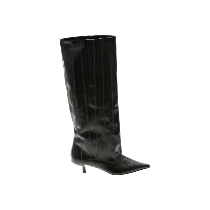 Cizme elegante ALDO negre, EVEROSE 001, din piele naturala lacuita