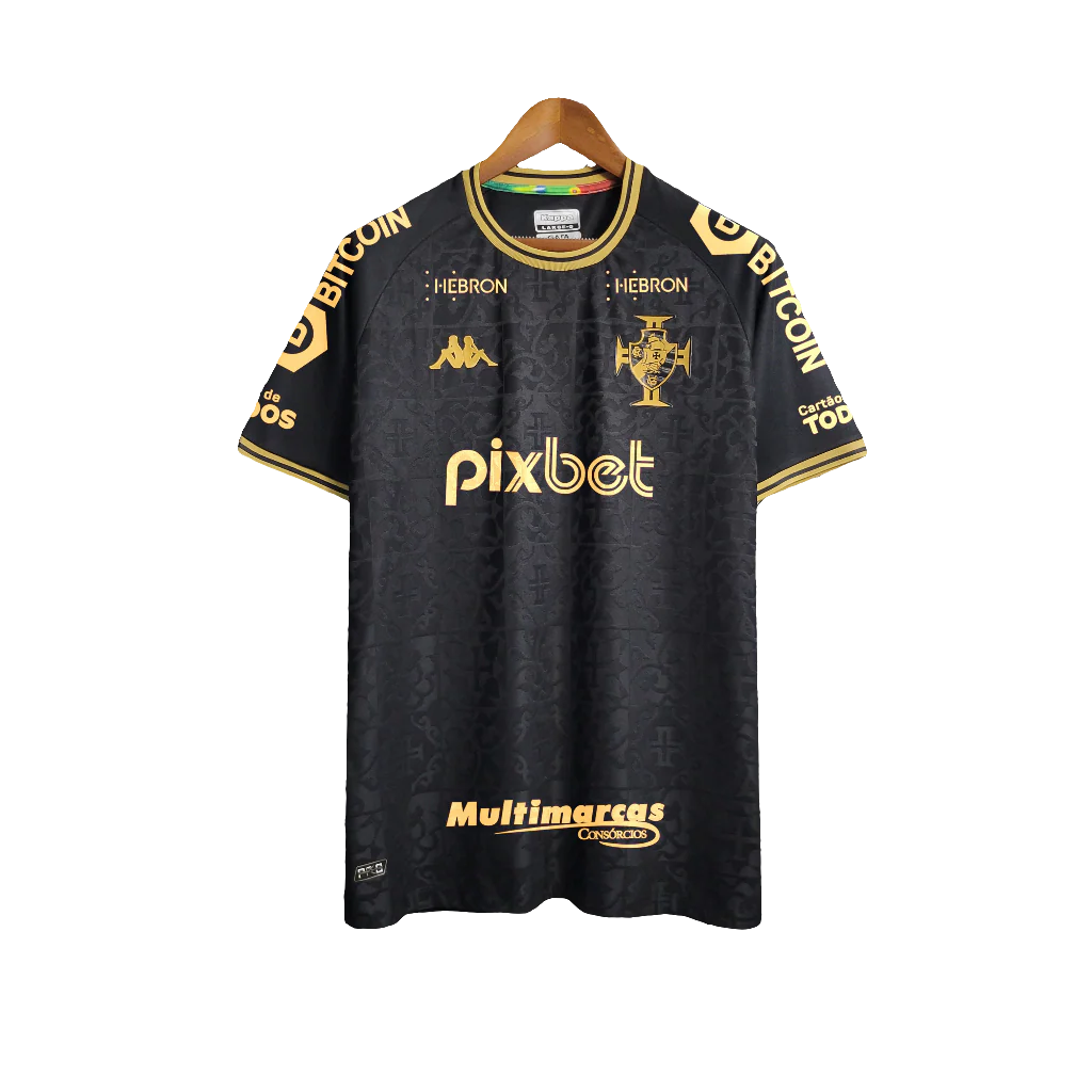 Vasco 22/23 Goalkeeper Jersey - Black - All Sponsors - Fan Version