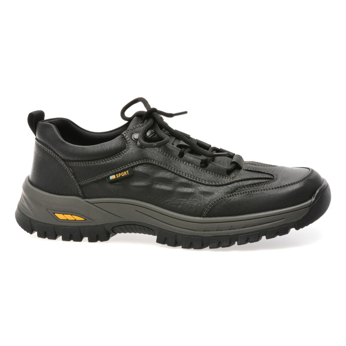 Pantofi sport BITE THE BULLET negri, 61909, din piele naturala