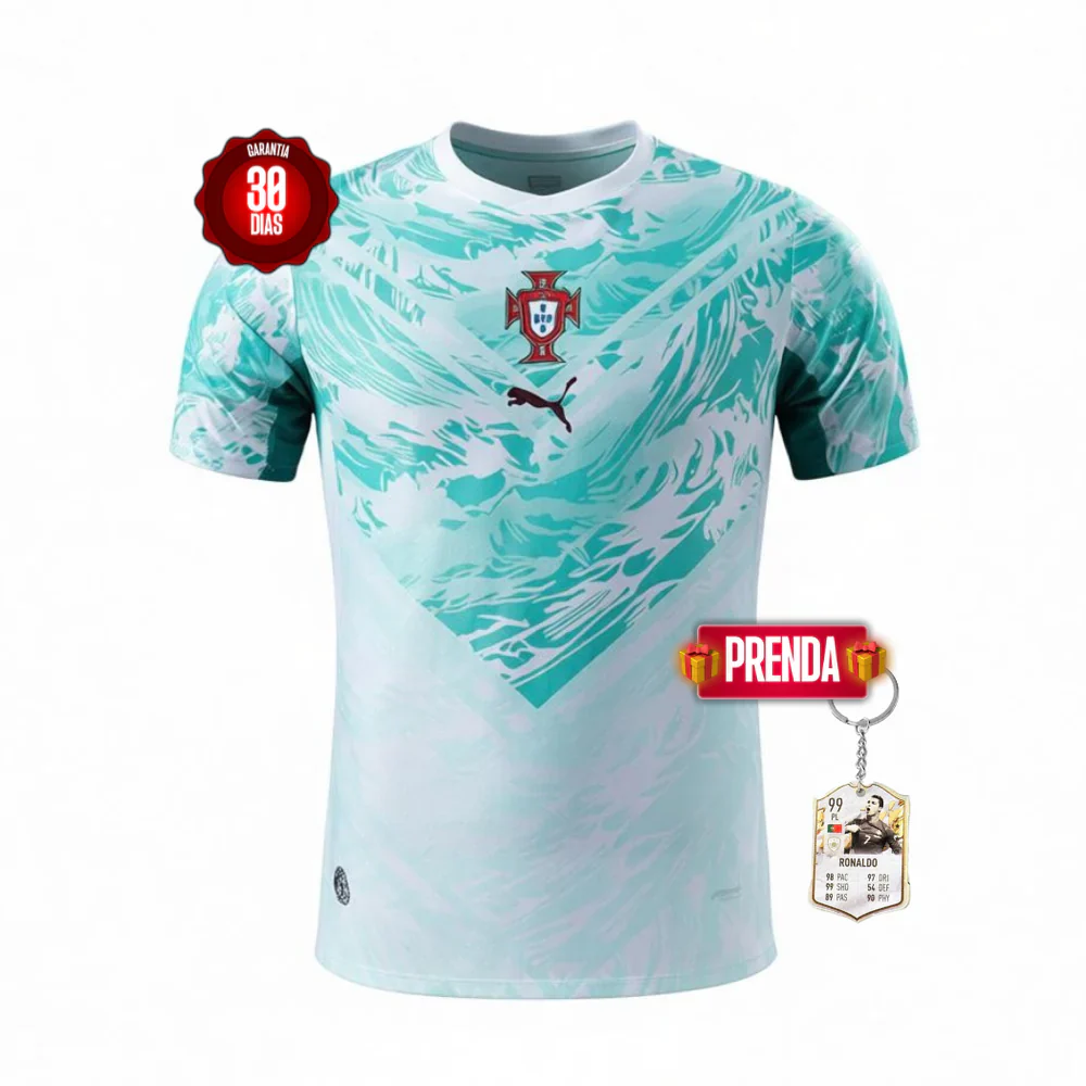 Camisola Sele??o Portugal Player Authentic alternativa azul/branca COPA DO MUNDO 2026