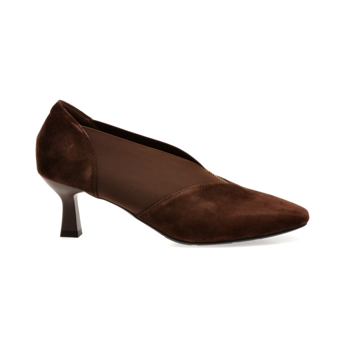 Pantofi eleganti EPICA maro, 3D7535, din piele intoarsa si material textil