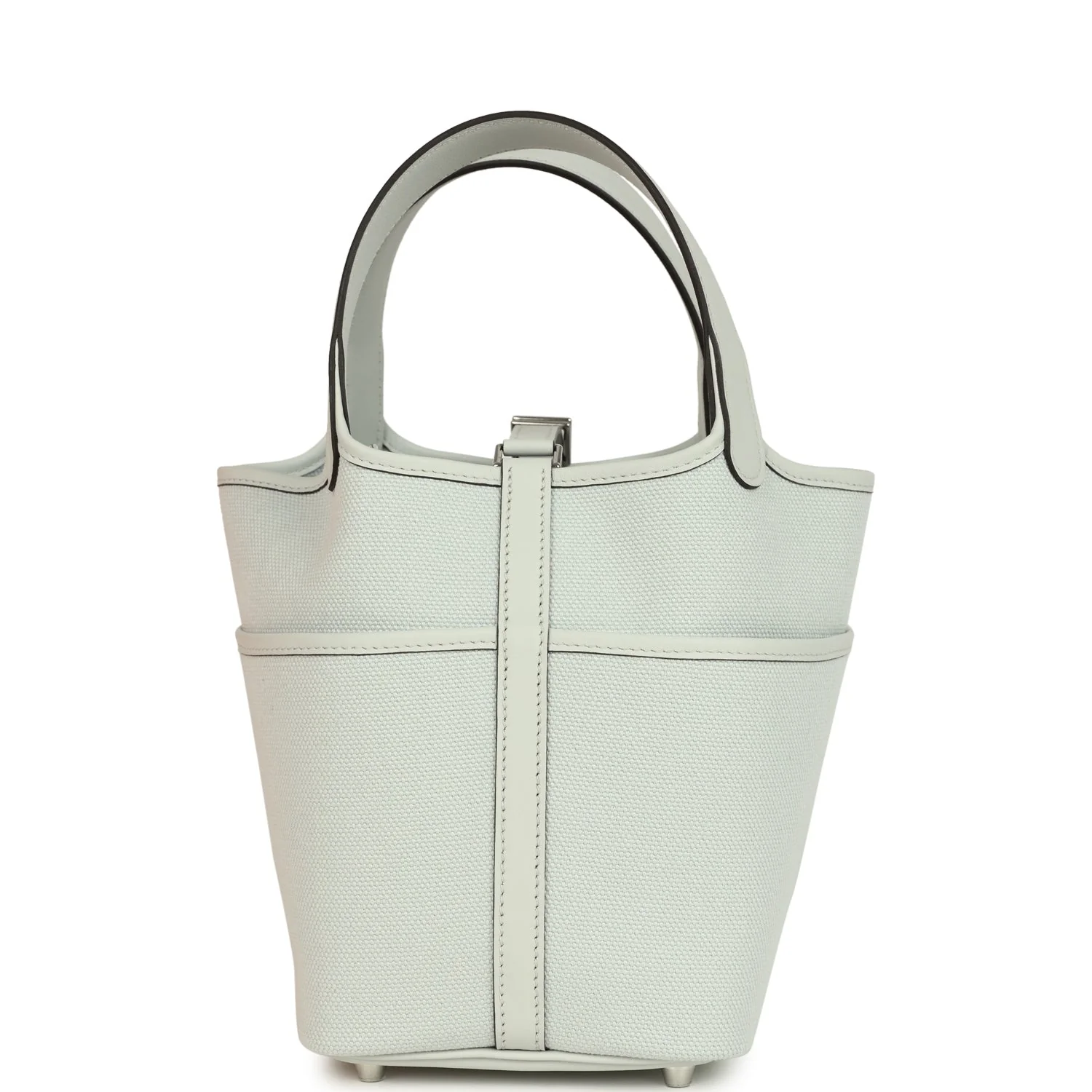 Hermes Picotin Cargo 18 Gris Platine Toile Canvas and Swift Palladium Hardware