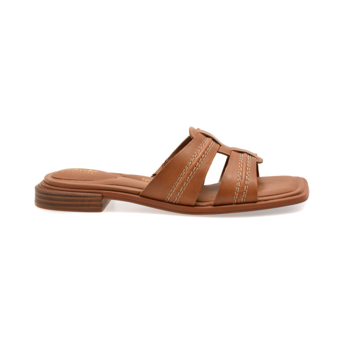 Papuci CLARKS maro, ARIANY MULE, din piele naturala