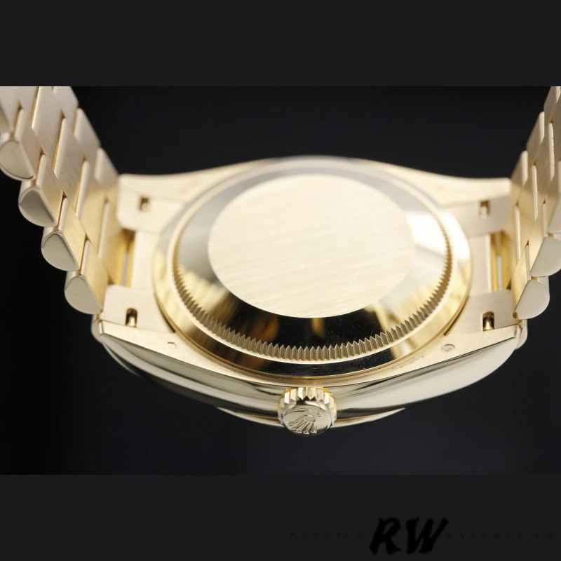 Rolex Day-Date 36MM 128238 0081 Fluted Bezel White Index Dial Unisex Replica Watch