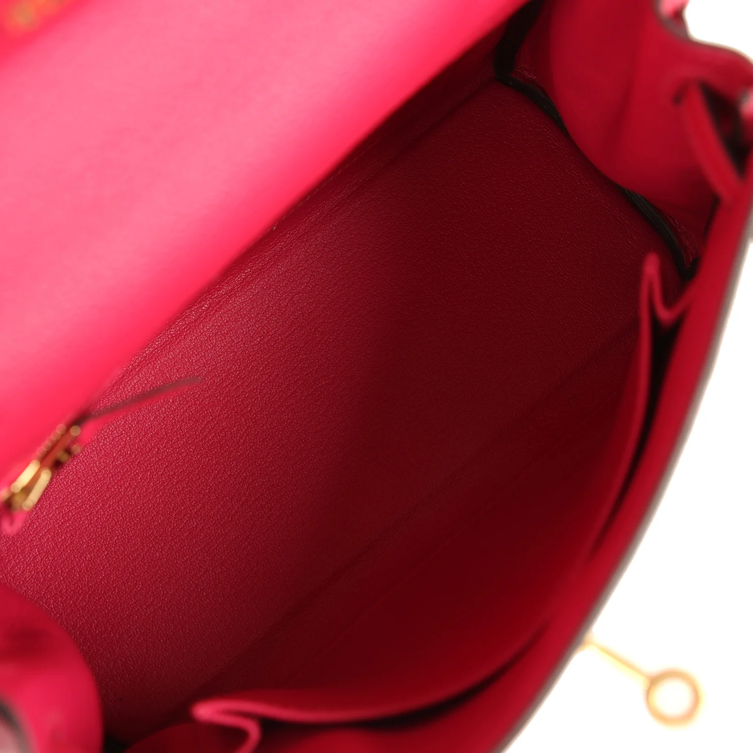 Hermes Kelly Retourne 25 Framboise Togo Gold Hardware