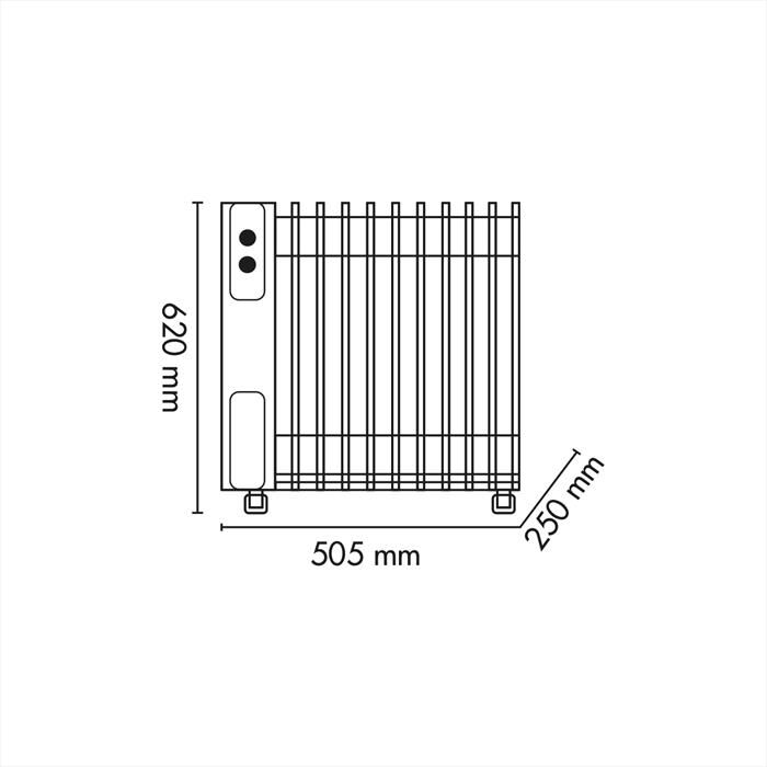 ARGO - Radiatore a olio WARM BLACK TT 11-Nero