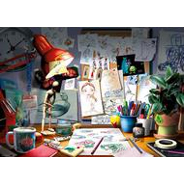 Pixar Artist Desk 1000 Piece Puzzle