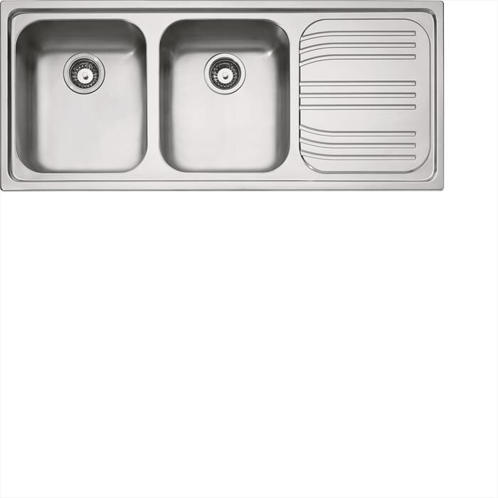FRANKE - Lavello lineare Radar RRX621 2 vasche-INOX