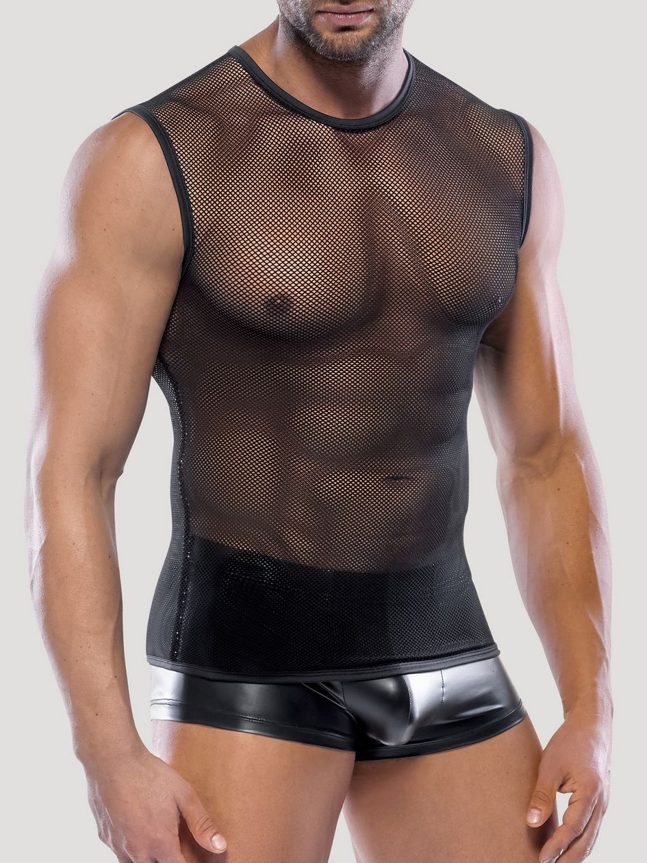 Svenjoyment Black Fishnet Top