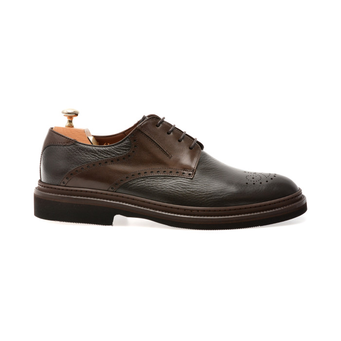 Pantofi eleganti LE COLONEL maro, 61722, din piele naturala