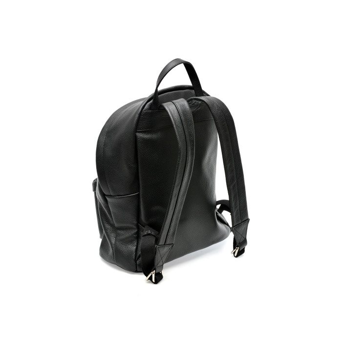 Rucsac MARIO FERRETTI negru, BB72, din piele naturala