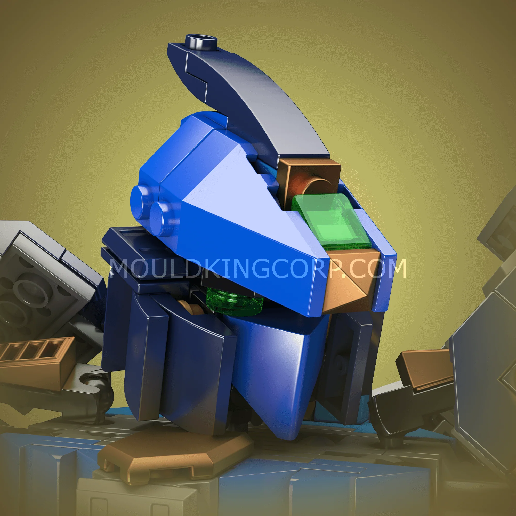 MOULD KING 93005 Legendary General Guan Yu Building Set | 834 PCS