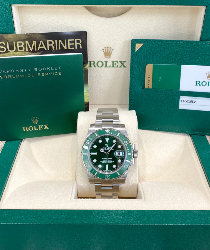 Rolex Submariner Date 116610LV Stainless Steel Oyster 40MM Green Dial Mens Replica Watch